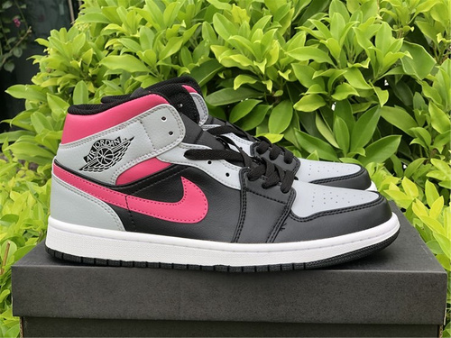 AJ1 MID gang_ gray-black pink color matching_ number 554724-059_ full code shipment 36--45-18f475b7